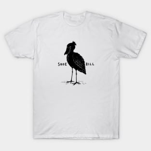 Cool Black Shoebill T-Shirt